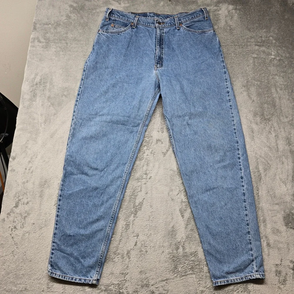 Vintage 1996 Levis 560 Orange Tab Loose Fit Jeans Mens 38x34 Blue Denim Tapered